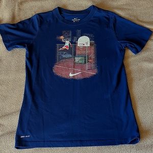 Nike Dri-Fit Blue Boys Size XL Just Do It Shirt